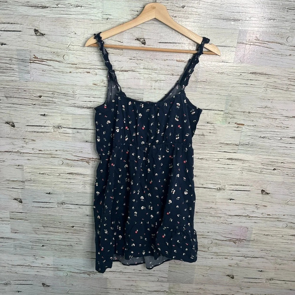 Banana republic blue floral dress size large petite - Picture 8 of 8